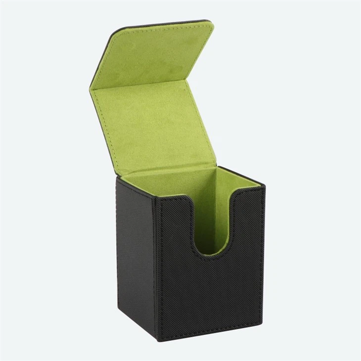 Trading Card Box, Leather